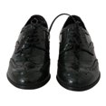 thumbnail image 7 of Dolce  Gabbana Green Leather Broque Oxford Wingtip Shoes, 7 of 7