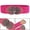 Fuchsia, variant on INSPIRE CHIC Women's Flower Metal Interlocking Buckle Elastic Cinch Belt Buckle-Cloud S Black