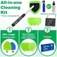 thumbnail image 2 of Windshield Cleaner Tool – Car Interior Window Cleaning Kit with Extendable Handle & Microfiber Pads, Wiper Brush for Car & Home Windows, 2 of 4