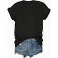 thumbnail image 3 of Comfortable Fashionable Women's Chic T-shirt - Casual Short Sleeved Round Neck Daily Wear Top Tee For Adult, Men, Women, Teen, Teenager, Adolescent, Youth, 3 of 4
