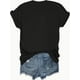 thumbnail image 4 of Versatile Alphabet-Print Tee - Chic, Easy-Care & Comfortable Women's Casual All-Season T-Shirt, 4 of 8