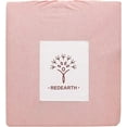 thumbnail image 6 of REDEARTH · Jersey Knit Cotton Duvet Cover Set -with 2 Pillow Shams in Super Soft Easy Care Heather Fabric, Zipper Closure, Pure Cotton (Duvet Cover Set King, Blush Melange) Set of 3, 6 of 6