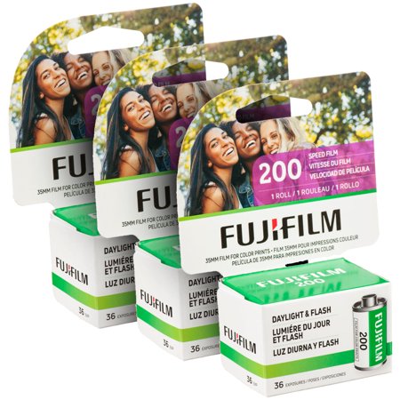FUJIFILM 200 Color Negative Film (35mm Roll Film, 36 Exposures) 600022186