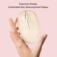 thumbnail image 2 of Wireless Mouse Quiet Portable High-End Design 2.4G BT USB Receiver Dual Mode for Laptop MacBook Air Office Computer Use Mouse, 2 of 8