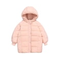 thumbnail image 1 of Girls Jacket,Casual Winter Medium Long Medium Large Down Solid Color Hooded,Boys Winter Jacket, 1 of 9