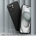 thumbnail image 3 of JETech Slim Case for iPhone 15 6.1-Inch with Camera Lens Full Cover Protection, Ultra-Thin Lightweight Matte Finish Minimalist Protective Phone Cover (Black), 3 of 6