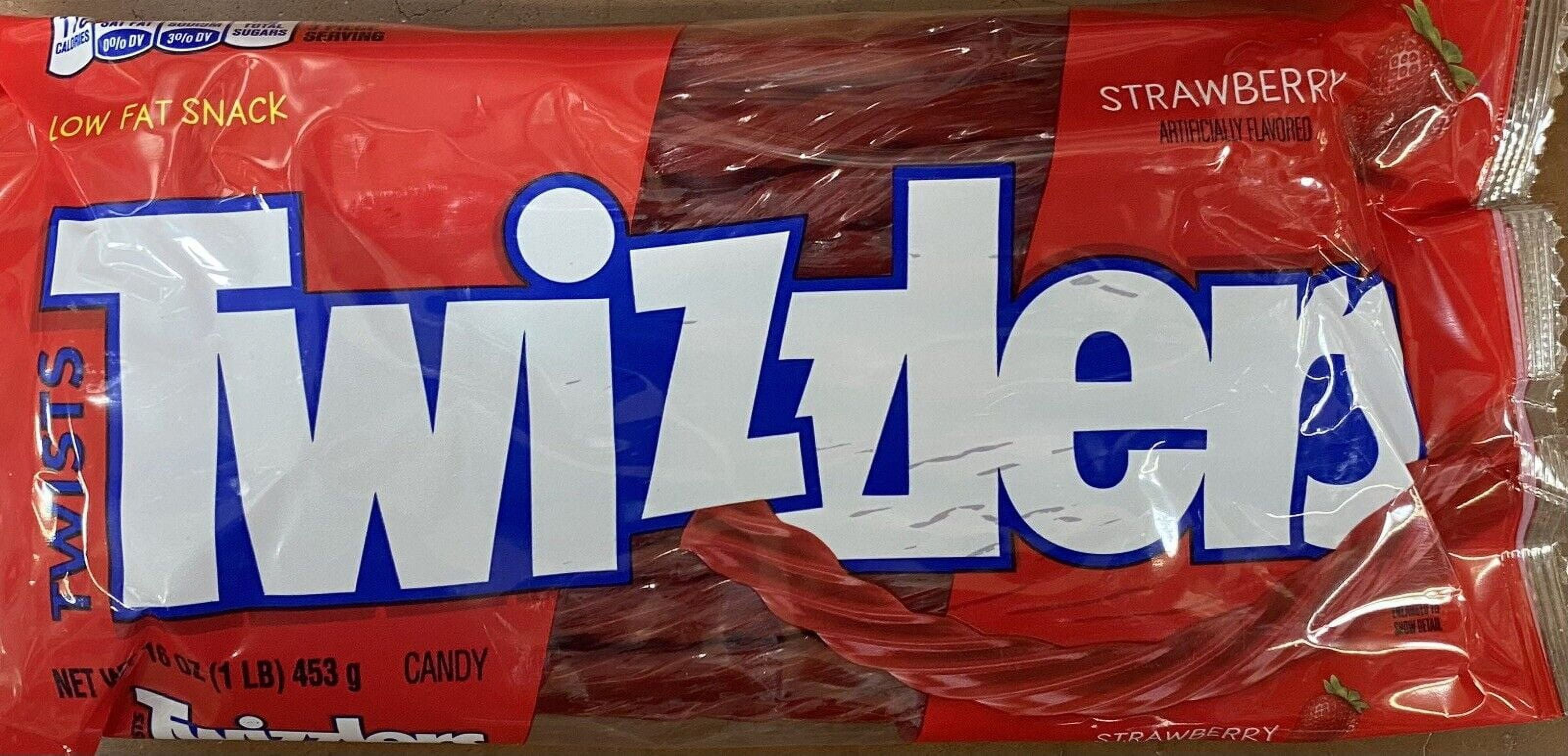 10x TWIZZLERS Licorice Twists Strawberry Chewy Low Fat Candy 16 oz - 10 BAGS