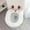 White, variant on Christmas Reindeer Toilet Seat Cover for Bathroom, Reusable Toilet Seat Cushion Cover Soft Thickened Warm Washable Toilet Seat Cover Pad with Zipper Handle