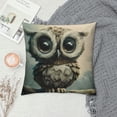 thumbnail image 2 of Orinice Owl Graphic Decorative Pillow Cover for Home Couch Living Room Bed Sofa, Multipurpose Throw Pillowcase for Car Bedroom, 1PC 20x20in, 2 of 5