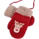 thumbnail image 2 of Guantes rojos de 1 a 5 años, guantes de esquí y snowboard para niños, forro de terciopelo tejido con dibujos animados, cálido dedo completo, cuello halter cálido, 2 of 5