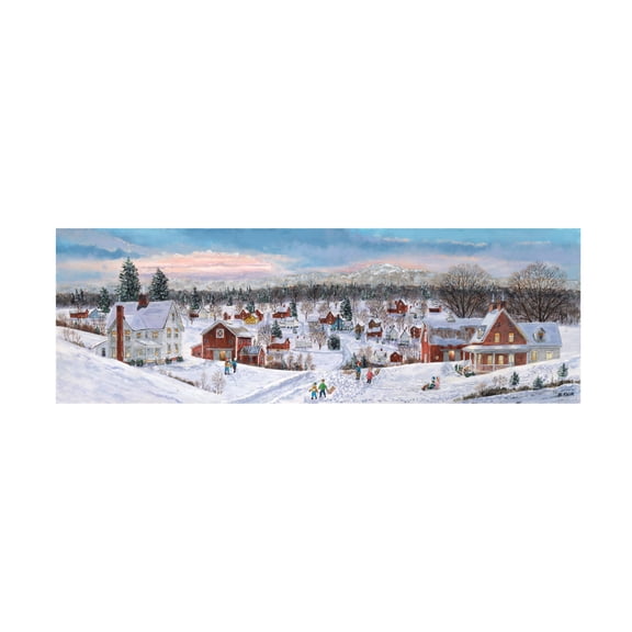 Canvas Wall Art - Bob Fair 'Valley View Farms' Wall Art for Living Room, Bedroom, or Office Décor by Trademark Fine Art - 19 x 6 Inches