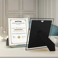 thumbnail image 4 of AmPm 4 Pack 8x10 Silver Glass Picture Frames, Clear Mirror Photo Frames, Only for Tabletop Display, Vertical or Horizontal, 4 of 7