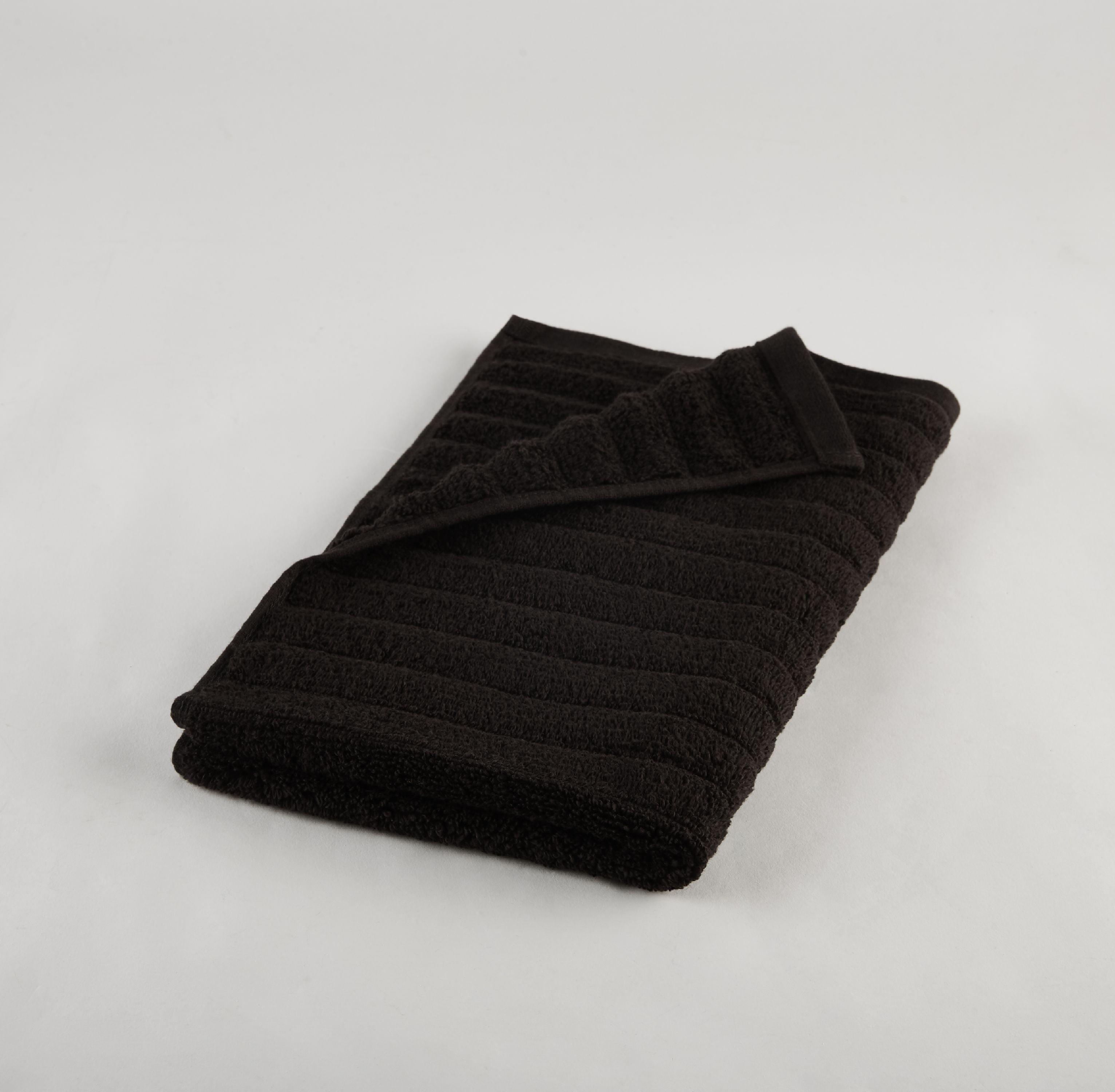 Mainstays Performance 6-Piece Towel Set, Textured Rich Black
