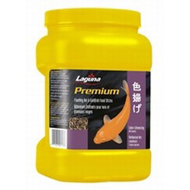 Laguna Premium Bâtonnets Alimentaires Flottants Rehaussant la Couleur avec Carpes Koï et Poissons Rouges 310 g (2 Litres)
