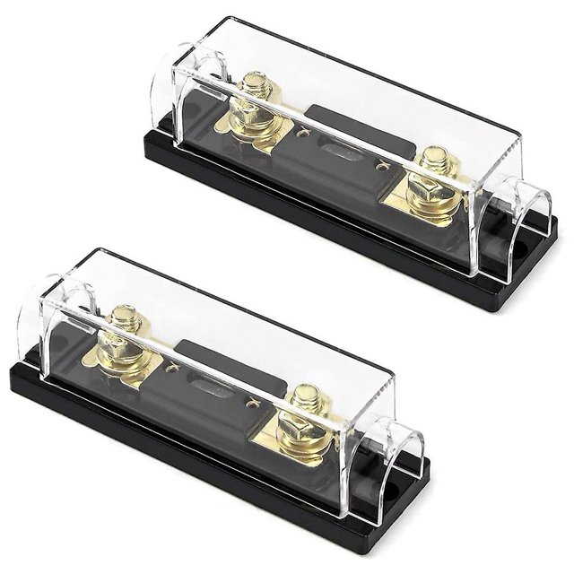 Portafusibles Anl, 2 pack 0/2/4 calibre con fusible Anl 150amp Afortunado Sencillez