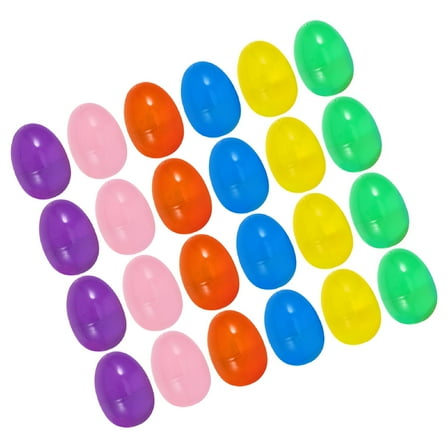 TELOLY 60 Pcs Easter Egg Party Supplies Plastic Fillable Jumbo Eggs Tank Decoration Large Child