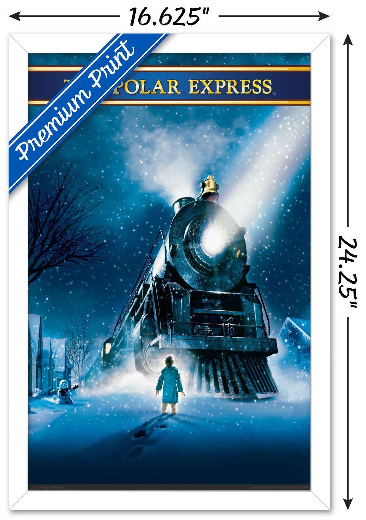 The Polar Express - One Sheet Wall Poster, 14.725" x 22.375", Framed