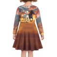 thumbnail image 3 of DISNIMO Horse Dress for Girls Long Sleeve Dress Kids Dress Girls 3-4 Dresses for Children Dress Clothes for Girls Crew Neck Dress Skater Girl Dress Kids Fall Dresses Photoshoot Dress Girls Dresses, 3 of 6