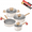 Cream White, variant on Koch Systeme CS 5‑Piece Induction Cookware Set with Detachable Handle, Space‑Saving Pots & Pans Set for All Stovetops