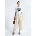 thumbnail image 2 of Free Assembly Women's and Women's Plus High Rise Wide Leg Pleated Culotte Pants, Sizes XS-XXL, 2 of 5