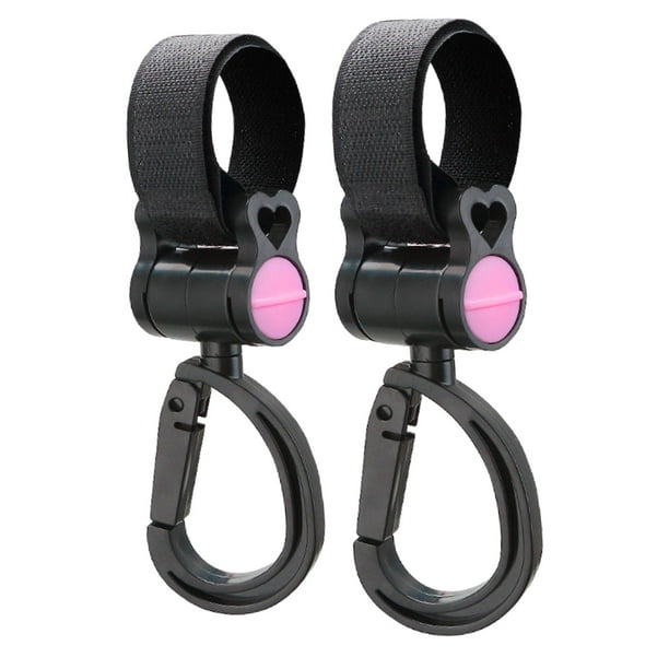 2 ganchos multifuncionales para motocicletas, repuestos, almacenamiento de botellas y bolsas. rosa negro