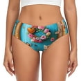 thumbnail image 1 of Fotbe Whimsical Cats and Flowers Scene Calzones Estampados para Mujer – Ropa Interior de Algodón, Cómoda, Suave y Elástica-3X-Large, 1 of 6