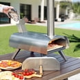 thumbnail image 2 of Big Horn Outdoor Pellet de Madera, Leña, Horno para Pizza de Acero Inoxidable (Plateado), 2 of 5