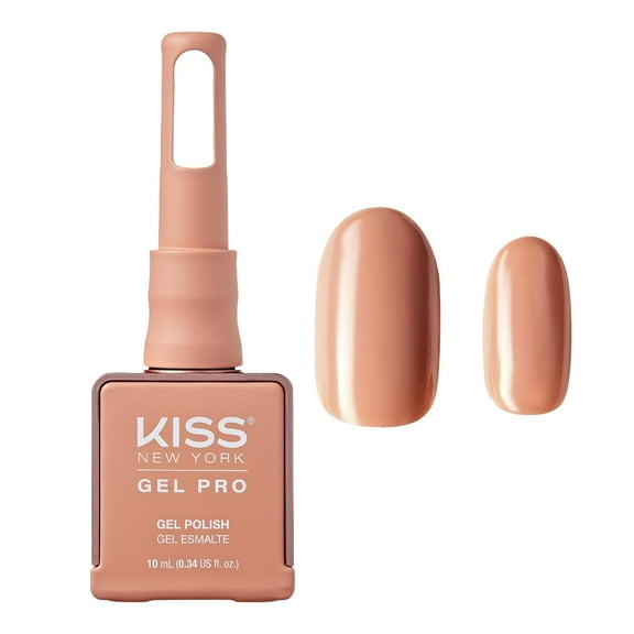 kiss new york Gel Nail Polish Soak Off UV LED Gel Polish 10mL Nail Art Salon Manicure DIY HEMA FREE, TPO FREE, Made in USA (Soft Teddy)