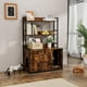 thumbnail image 5 of Yeshouse Caja de Arena para Gatos, Caja de Arena para Gatos, Muebles para Gatos Ocultos con Almacenamiento, con Estante de Almacenamiento de 3 Capas, 5 of 8