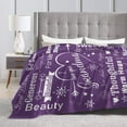 thumbnail image 4 of Wijzvio Gift For Grandma Throw Blanket Soft Fuzzy Fleece Blanket For Couch Bed Living Room Decoration 80"X60", 4 of 9