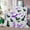 40x30inch(102cmx76cm), variant on 1pc Large Plush Flannel Bat Blanket - Ultra-Soft & Warm White with Black/Purple/Green Bat Silhouettes, Pink Bubbles & Moons - All-Season Cozy Throw for Bed, Sofa, Travel - Multi-Size (50x40, 60x50, 8
