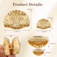 thumbnail image 3 of Pinzas para el pelo Yougeigy Seashell Gold Metal, 2 unidades, para mujer, 3 of 7