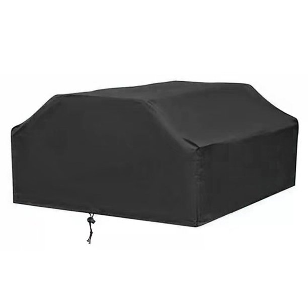 Waterproof Picnic Table Cover Classic Black Wind Dust Proof AntiUV Cover for Parties Picnic and