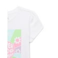 thumbnail image 3 of 365 Kids by Garanimals Girls Graphic Print Tee with Short Puff Sleeves, Sizes 4-10, 3 of 3