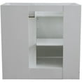 thumbnail image 6 of Bellaterra Home  37 in. Single Sink Vanity with Granite Left Door & Left Sink, White & Gray, 6 of 16