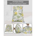 thumbnail image 7 of Summer Lemon Pillow Covers Standard Size 2 Pack, Watercolor Yellow Spring Floral Botanical Soft Bed Throw Pillowcases Breathable Cooling Long Lumbar Body Pillow Sham Cover for Bed Sofa 20''x26'', 7 of 7
