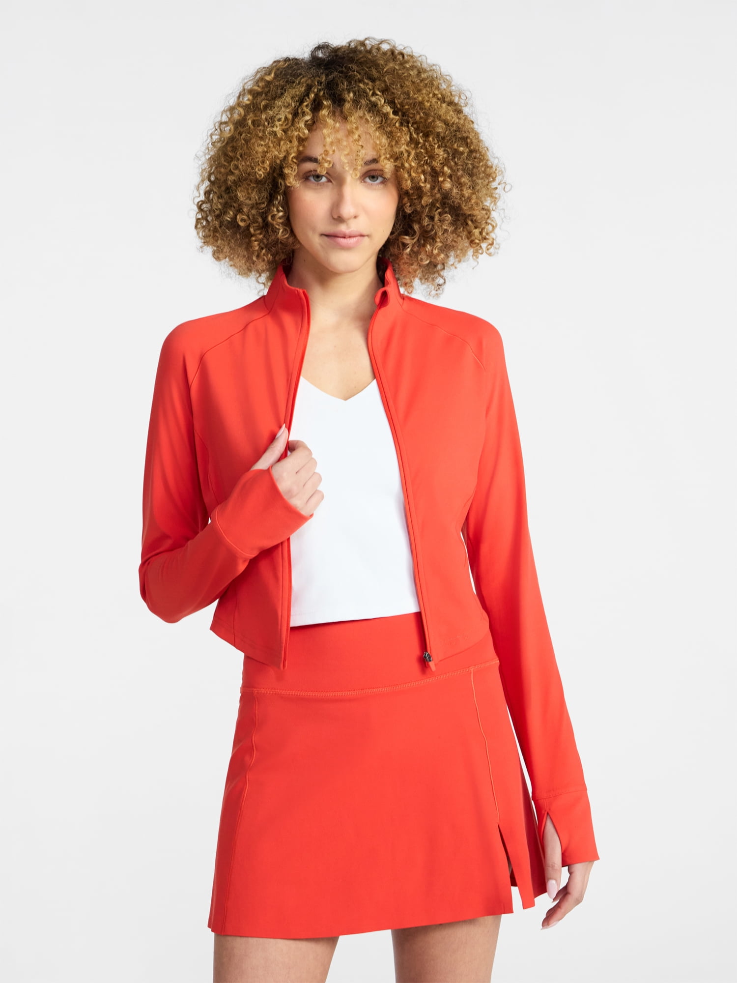 Avia Women's SoftSculpt Cropped Jacket, Sizes XS-XXXL