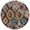 Orange, variant on HomeRoots 624808 10 x 14 ft. Rust & Blue Aztec Washable Transitional Indoor & Outdoor Rectangle Area Rug