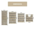 thumbnail image 3 of Home Weavers Inc Home Weavers Glamour Collection 100% Polyester Microfiber TPR Non-Slip Machine Washable Bathroom Rug Set 4PC Set - Linen, 3 of 5