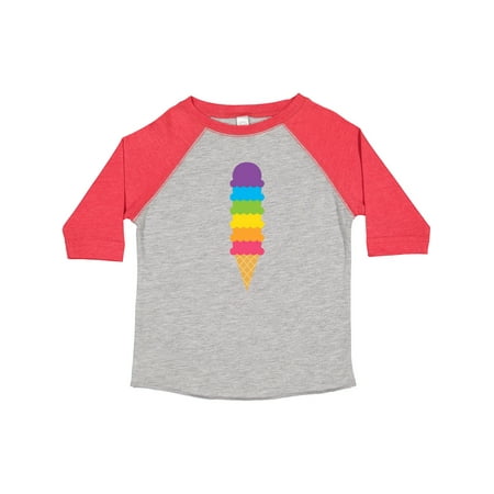

Inktastic Rainbow Ice Cream 2 Gift Toddler Boy or Toddler Girl T-Shirt