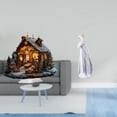 thumbnail image 2 of Adorno de niña de acrílica, decoración de mesa independiente con base para el hogar, estantería, festival, dormitorio, estatua nórdica moder, 2 of 8