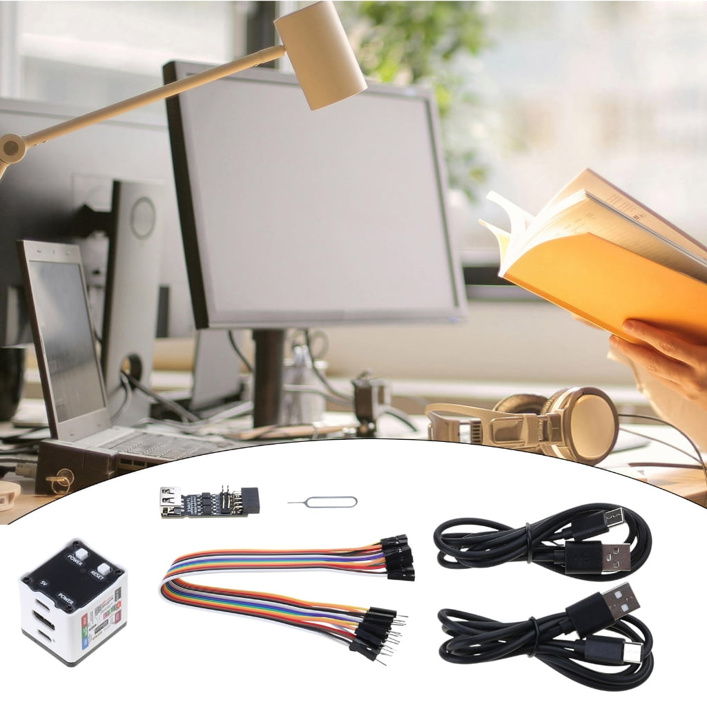 Small KVM Remote Server Management Device With Video Captures USB2.0 Port 100Mbps Ethernet Memory Slot and Display