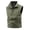 Army Green, variant on Men's Windproof Lightweight Golf Vest Outerwear with Zipper Pockets Softshell Sleeveless Jacket for Running Hiking Sports Big and Tall Size M-5XL White