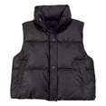 thumbnail image 5 of Winter Women Vest Coat Thickened Padded Zipper Closure Stand-up Collar Sleeveless Solid Color Winproof Heat Retention Outdoor Down Coat, 5 of 8