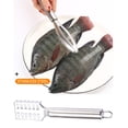 thumbnail image 3 of ziyahi Stainless Steel Portable Fish Scale Remover Scales Removal Scraper Fast Scraping Cleaning Tool Peelers Kitchen Gadget Square Square, 3 of 6