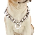 thumbnail image 5 of Heavy Duty Silver Dog Collar Slip Metal Chain for American French Bulldog, 5 of 5