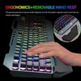 thumbnail image 3 of LexonElec Wireless Gaming Keyboard and Mouse, RGB Backlit Rechargeable Mouse, Removable Hand Rest, Full Size, 3 of 8