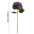 thumbnail image 3 of Artificial Silk Hydrangea Flower, 26" Hydrangea Single Branch, Moisturizing Flower for Wedding Home Decor, Boho Dried Touch for Living Room Outdoor Porch, 3 of 7
