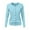 Sky Blue, variant on Clearance! Lisingtool Womens Cardigan Women's Round Neck Cardigan Knitted Long Sleeved Large Yards Loose Solid Color Short Sweater Jacket Cardigan Orange Promotion Sale