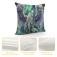 thumbnail image 4 of Orinice Wolf Wings Rock Graphic Decorative Throw Pillow Cover for Home Couch Living Room Bed Sofa - High-Quality Short Plush Material, Zipper Closure, 1PC 22x22in, 4 of 5